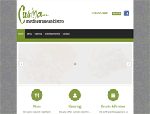 Tablet Screenshot of cusinabistro.com